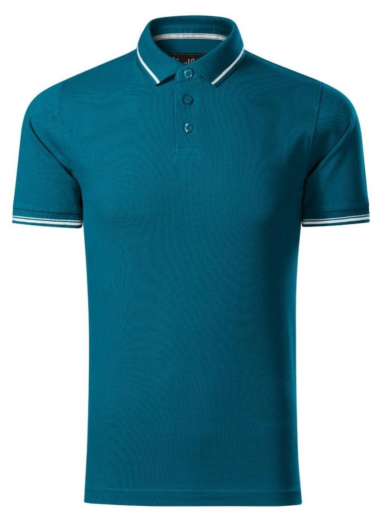 Malfini - "Perfection" Poloshirt für Herren PP10342 (XL) (Blau/Grün)
