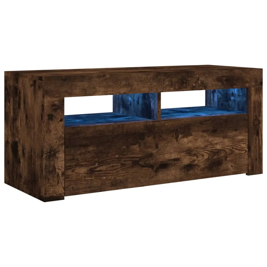 mobile TV vidaXL rovere fumé 100 x 35 x 40 cm materiale in legno