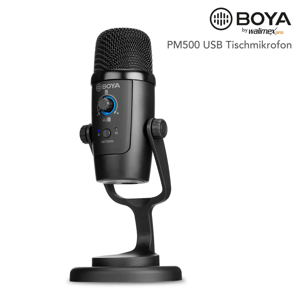 Microphone USB BOYA Walimex pro PM500 (23085) pour PC et Mac