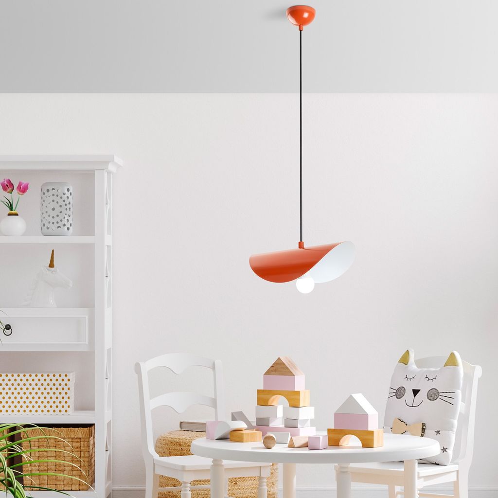 Opviq, Eger - Orange, Kronleuchter, METALLKÖRPER, Orange, 106 x 10 x 10 cm