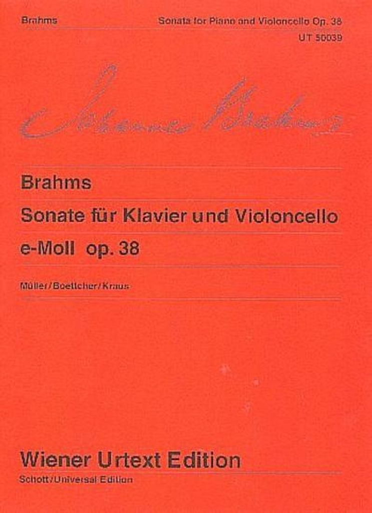 Sonate für Klavier und Violoncello e-Moll op. 38