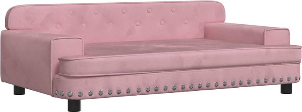 vidaXL Pelech pre psov Pink 90x53x30 cm Velvet Obrázok produktu 