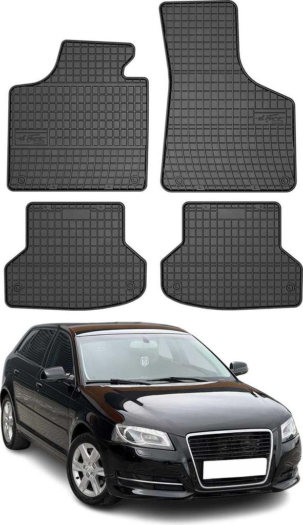 2003-2013 Audi A3 Sportback 8P1 8PA 3tür Fußmatten Gummi Produktbild 