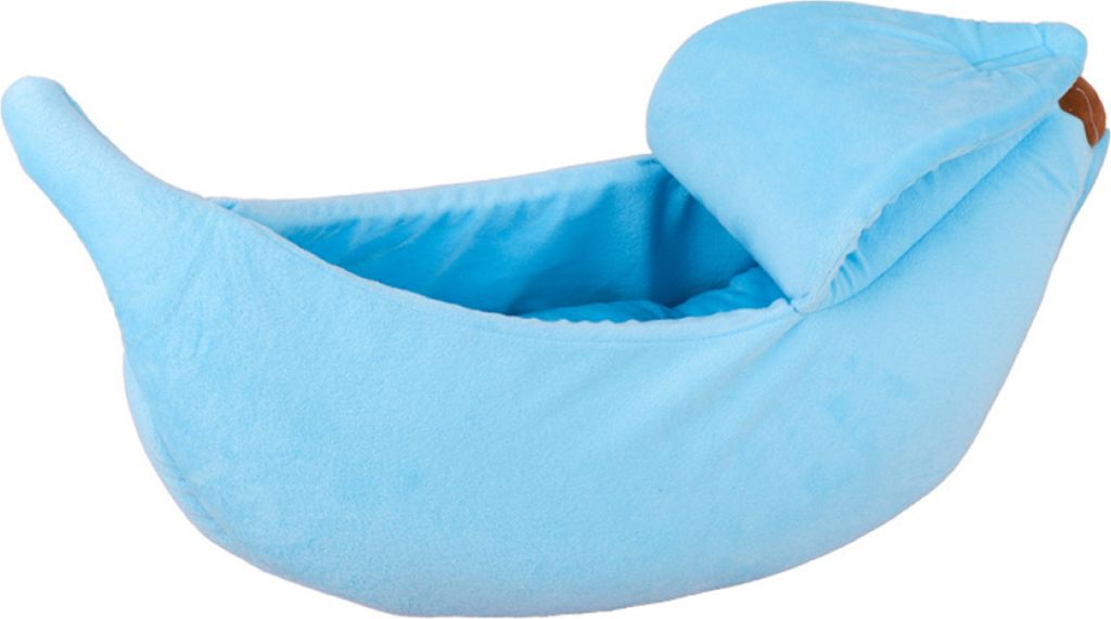 Katzenbett,mit süßem Bananenmotiv, weiches Katzenkuschelbett