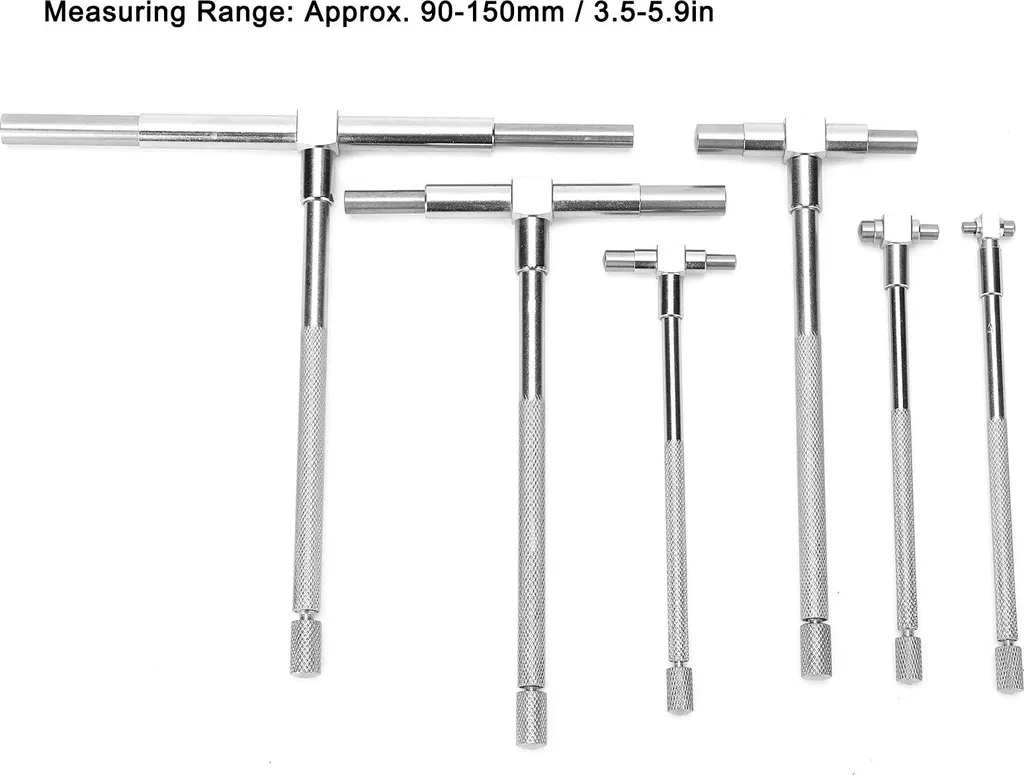 Set de 6 jauges d'alésage réglables avec piston à ressort et blocage vis - 16