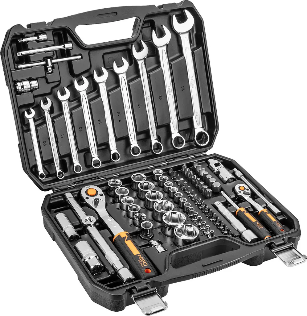 Coffret de douilles et clés mixtes 1/2 1/4 - Set d'outillage 82 pièces