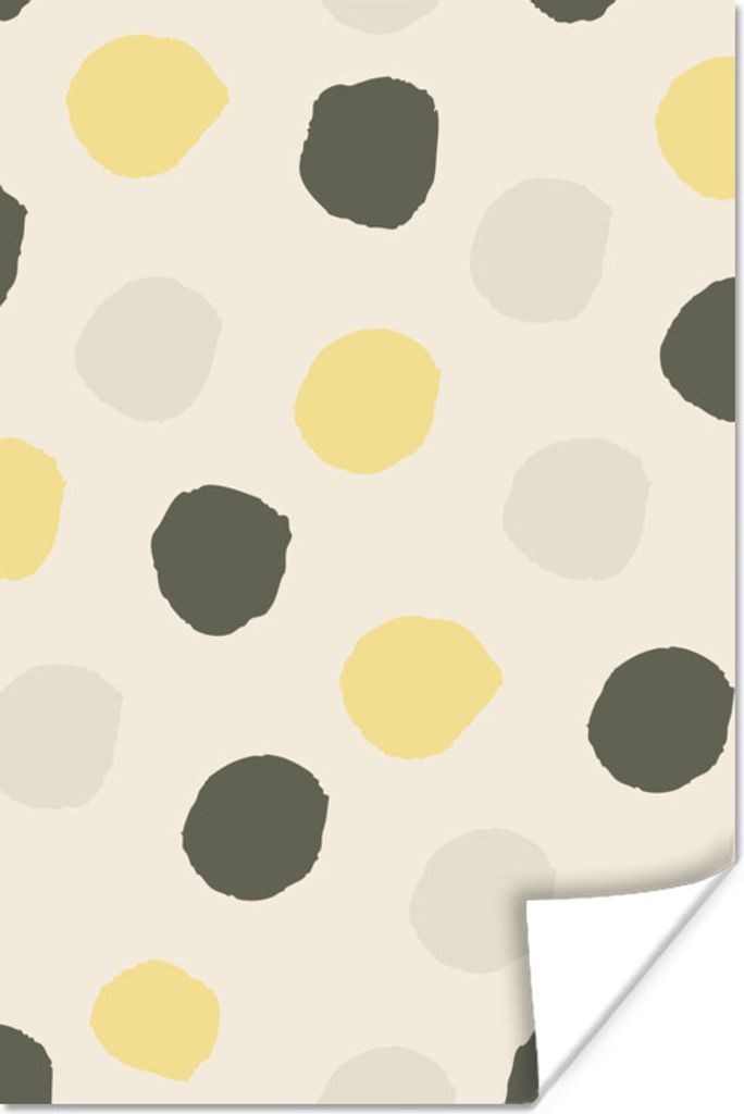 MuchoWow Poster Tupfen - Pastell - Muster 60x90 cm - Wanddekoration