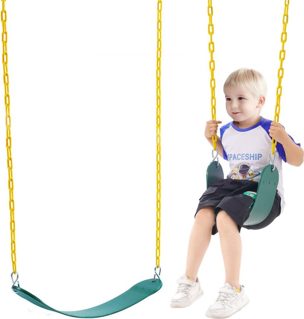 2er-Pack Schaukelsitze für den Garten - Outdoor-Schaukel-Set 168 cm Kette - Wetterfeste Kinderschaukel - Robust und langlebig
