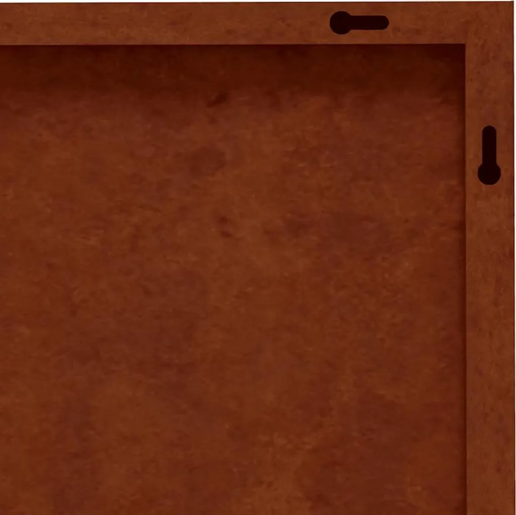 Triptyque Mural Jardin Acier Corten Design Arbre Résistant Intempéries - 6