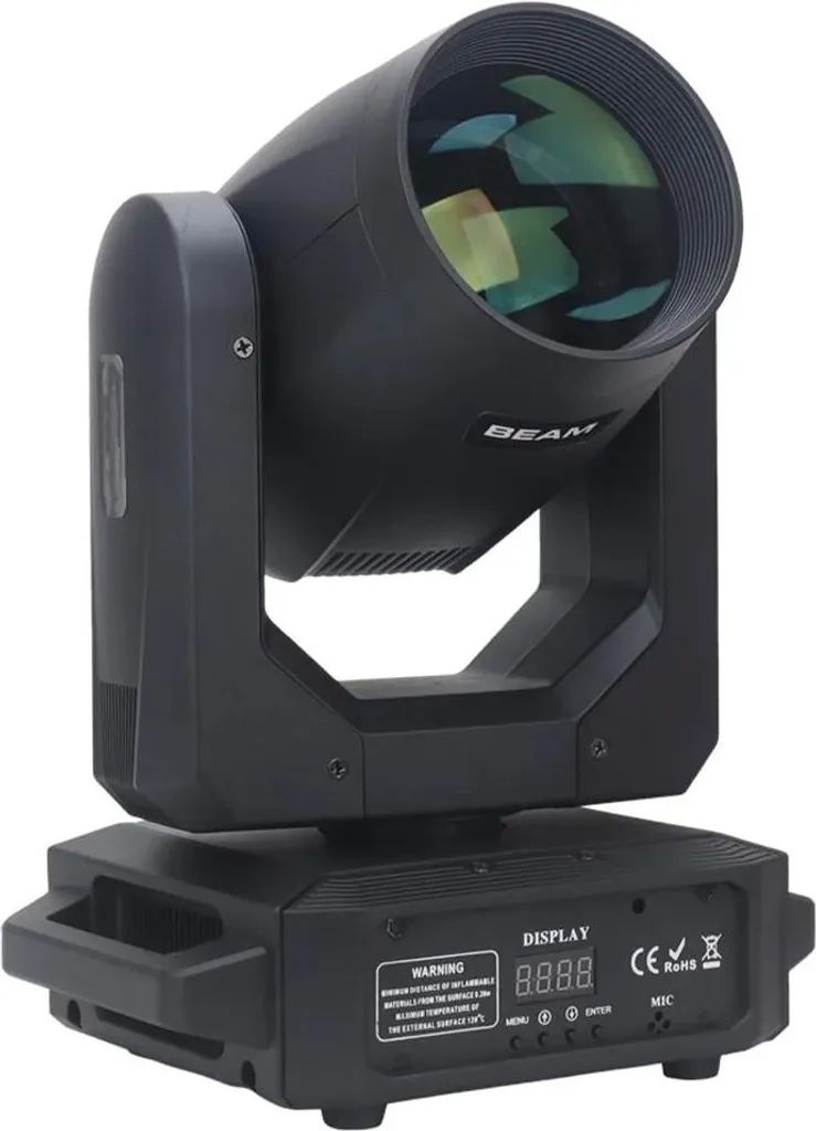 Éclairage pour Concert et Mariage - Lyre LED 200W Mobile DMX Prise EU