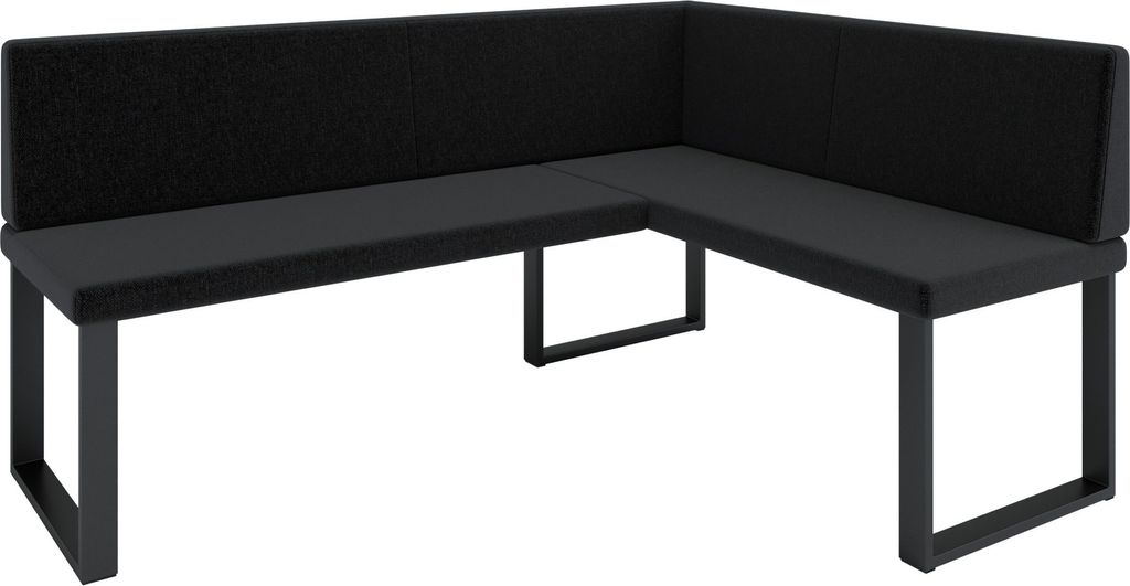 Eckbank AKIKO METAL Corner Bench 168x128 rechts - Eckbankgruppe f r Ihrem Esszimmer, K che modern, Sitzecke, Essecke. Perfekt f r K che, B ro und R...