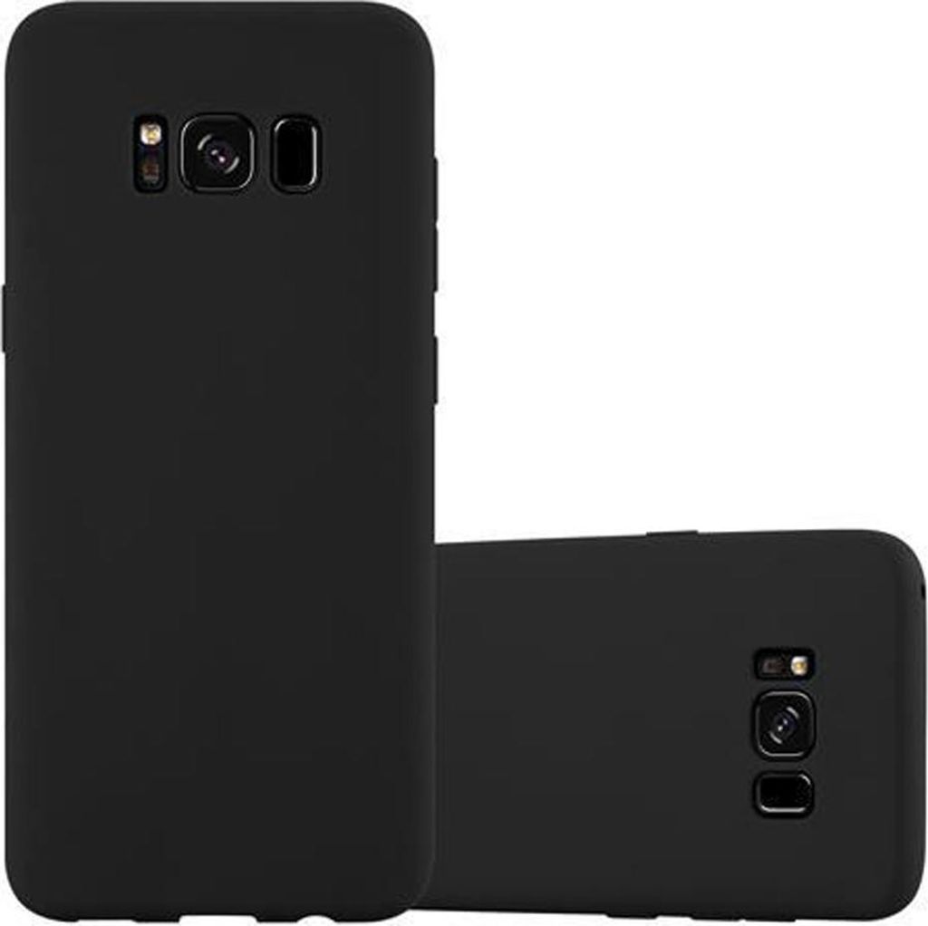 Cadorabo Hülle für Samsung Galaxy S8 PLUS Schutzhülle in Schwarz Handyhülle TPU Silikon Etui Case Cover