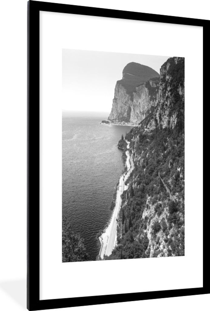 MuchoWow® Gerahmtes Poster Der klare blaue Gardasee in Produktbild 