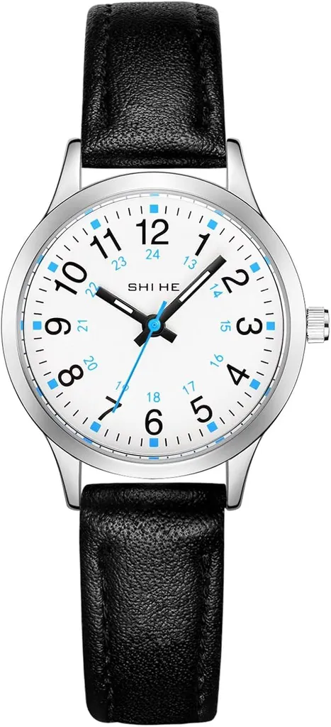 Bambini ragazze Bracciale in silicone semplice ragazzo analogico impermeabile rotondo sport all'aperto luminoso quarzo ragazze regali
