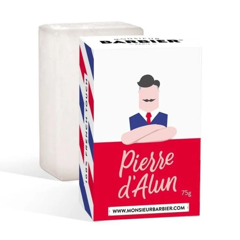 Pierre d'Alun Monsieur Barbier 75g : Après-Rasage Astringent Naturel