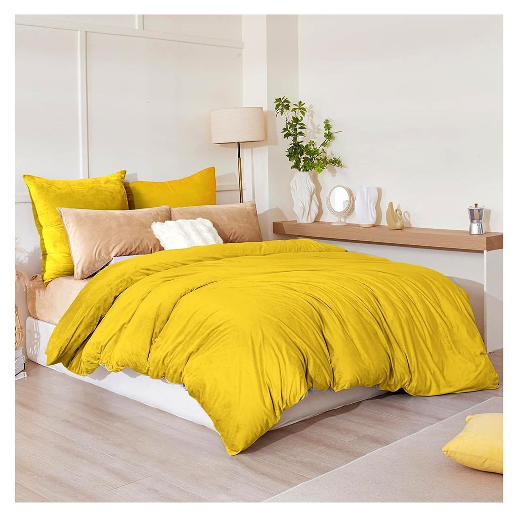 Winter Flanell Bettwäsche 220x240 3-teilig Flauschige Teddy Plüsch Bettwäsche Sets Cashmere Touch Fleece 1 Bettbezug + 2 Kissenbezüge 80x80 mit...