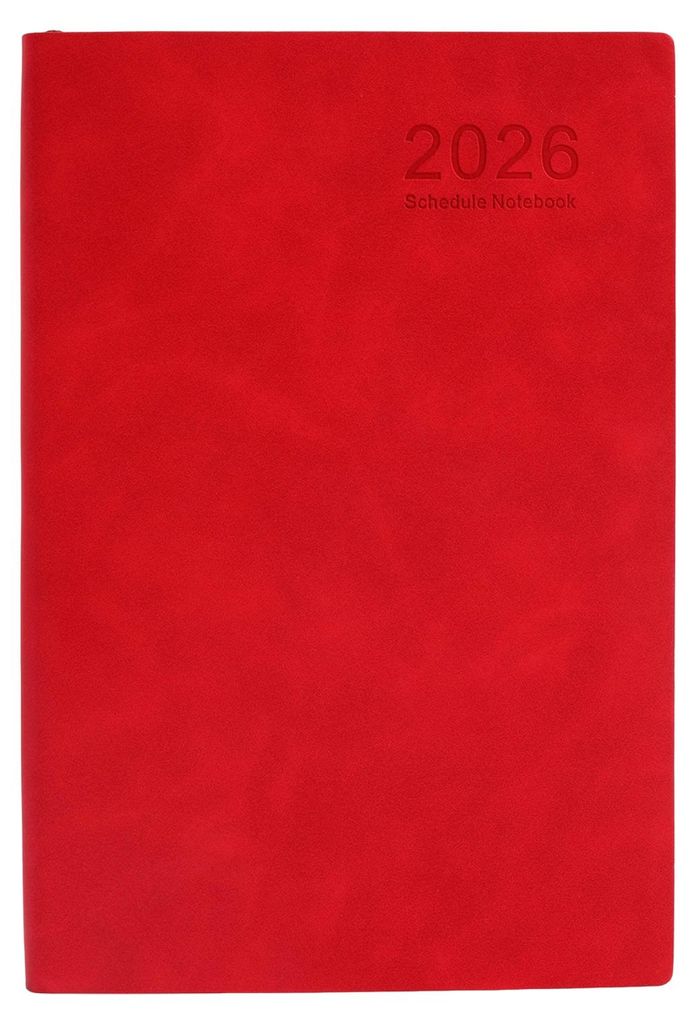 2026 Tagesplaner, Terminkalender, A5-Format, Hardcover, farbige Register, Kalender, Erinnerungsbuch, Jahresplaner