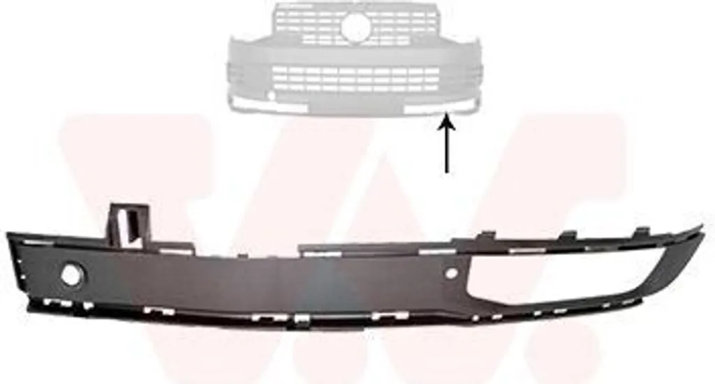 Grille de pare-chocs avant pour VW Multivan T6 cache antibrouillard