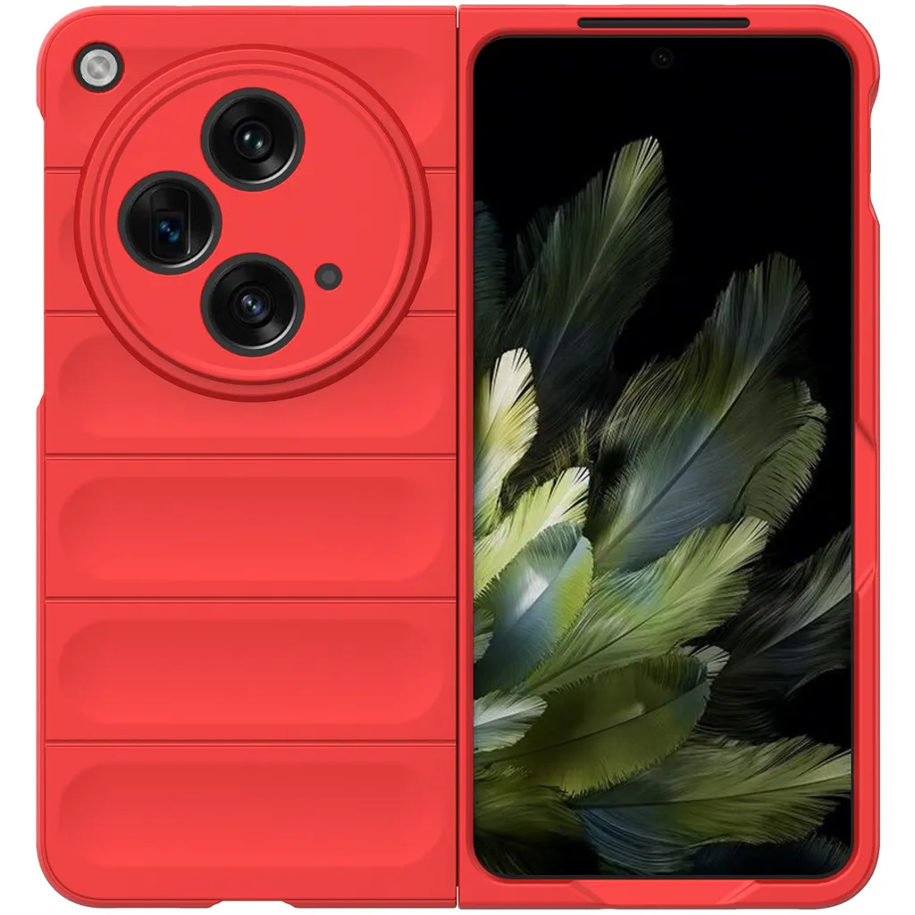 OnePlus Open Cover Rossa in PC Rigido - Eleganza Opaca e Grip - 6