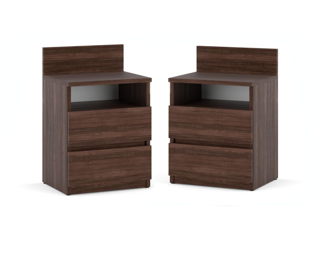 Nachttisch 2er SET 40x59x32 - Nachttischschrank für Produktbild 
