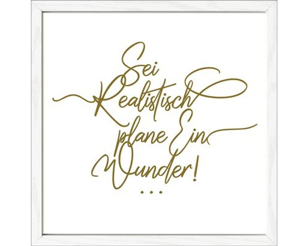 Gerahmtes Bild Ein Wunder 33x33 cm