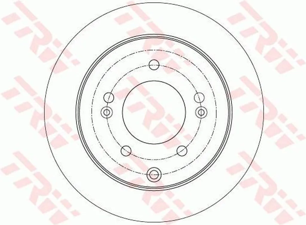 Disque de frein TRW DF7819 OE S1010631900 pour Kia Cerato et Soul