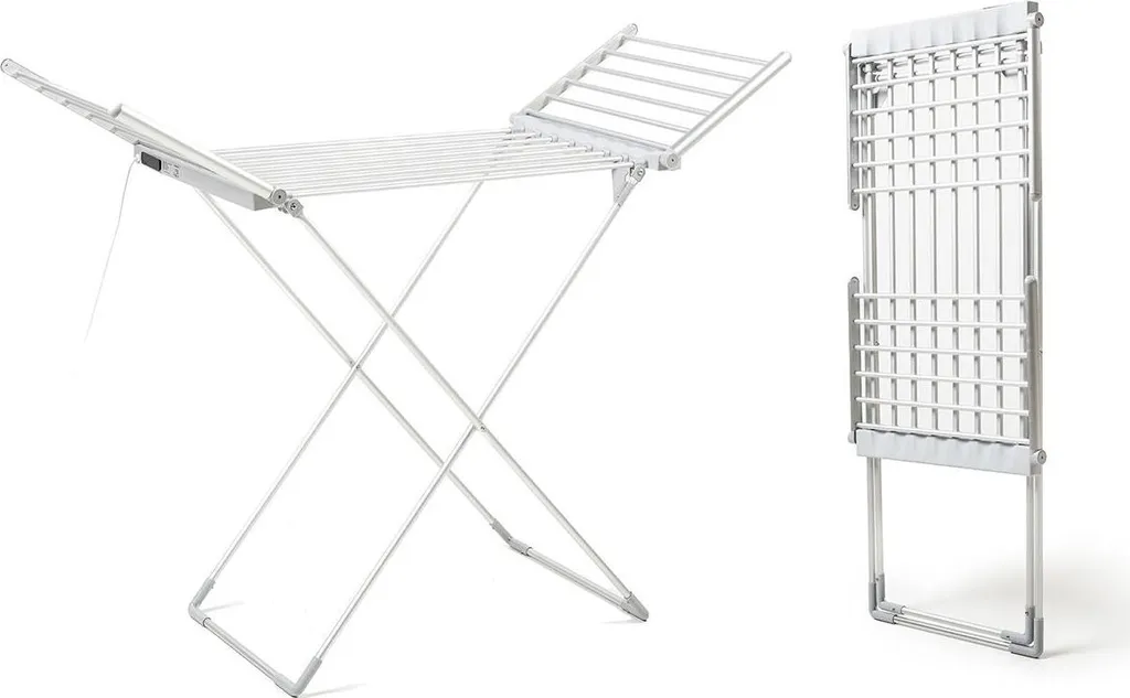 Sèche-linge électrique pliable anti-humidité 20 barres avec timer - 8