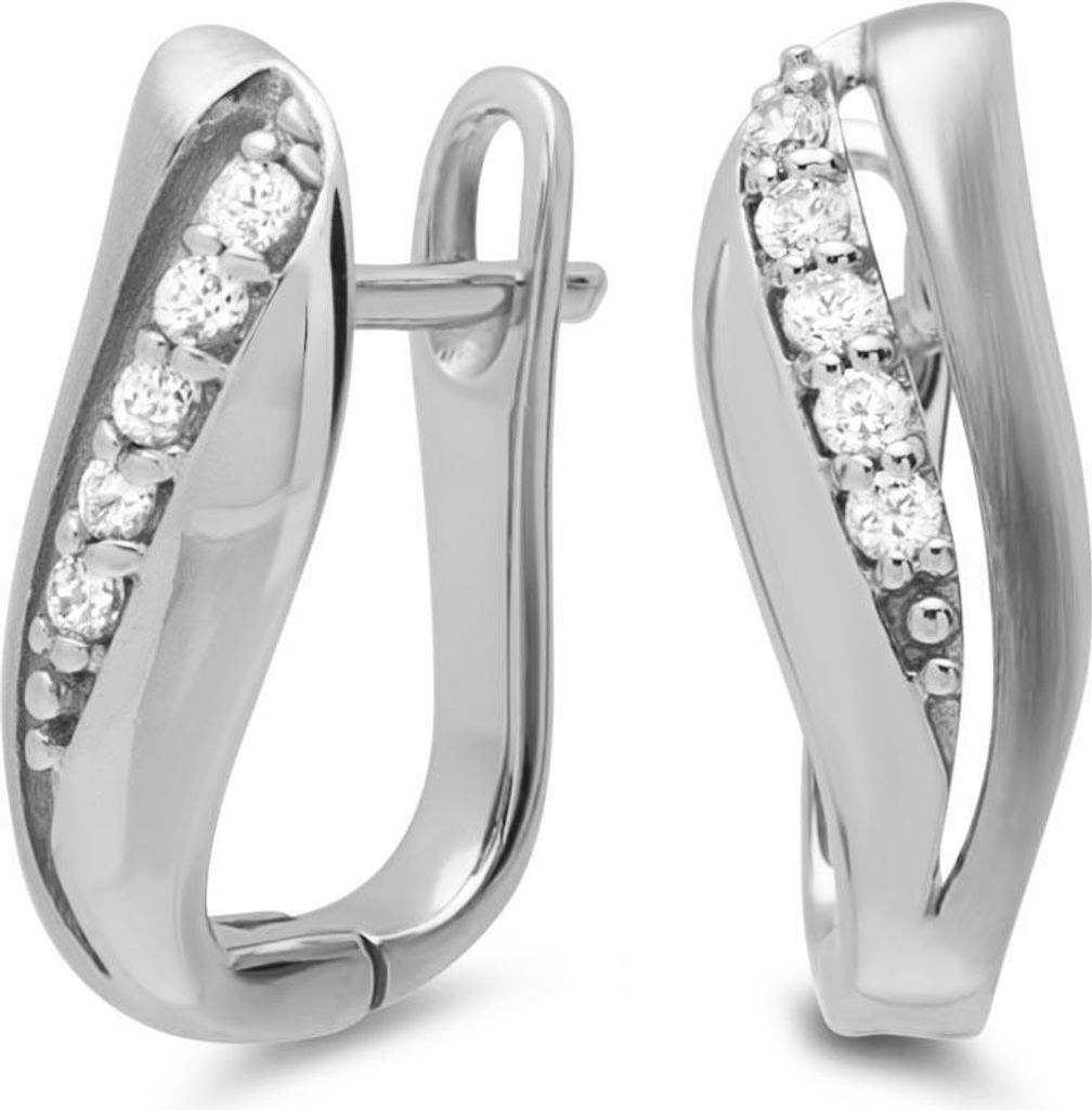 Moderne JEWLIX Ohrringe aus 925er Silber mit Zirkonia SE0442