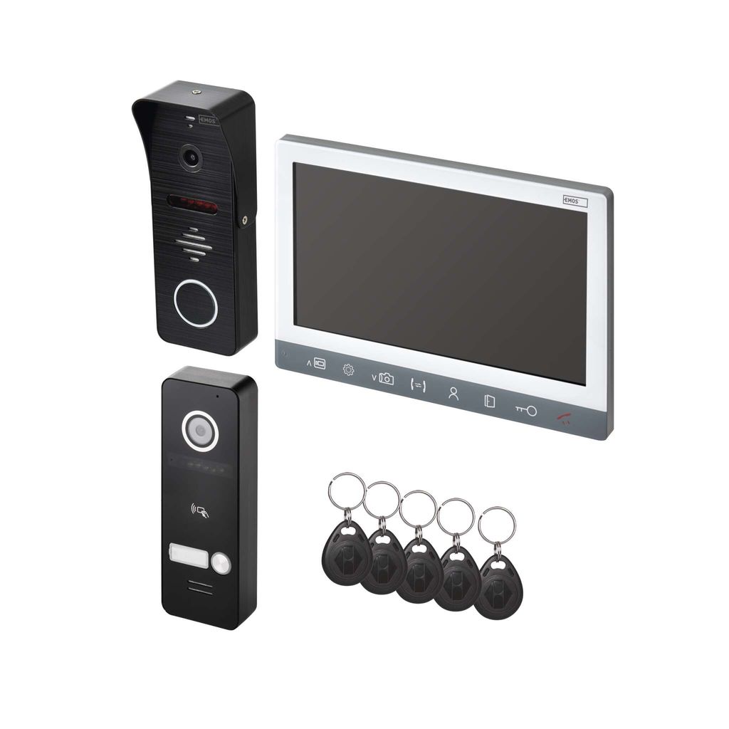 EMOS Video-Türsprechanlagen-Set EM-10AHD mit 2 Eingängen, H3010.6