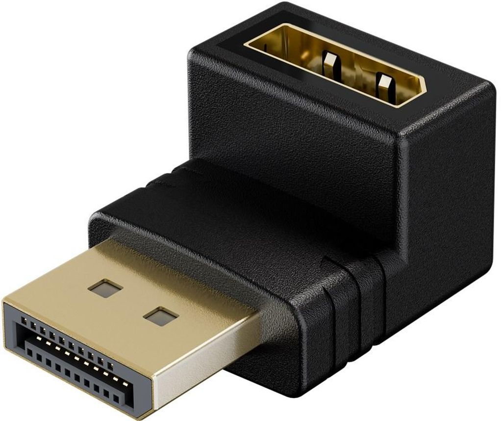 Goobay DisplayPort-Winkeladapter 90° nach oben, 8K/144 Hz Produktbild 