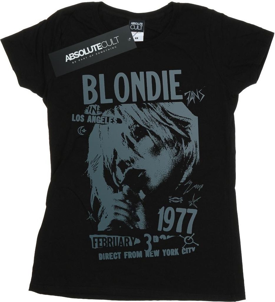 Blondie - "1977" T-Shirt für Damen BI19792 (XL) (Schwarz)