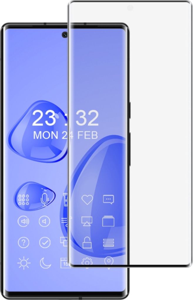 Für Google Pixel 6 Pro 2x 4D Display Full H9 Curved Hart Glas Schwarz Panzer Neu