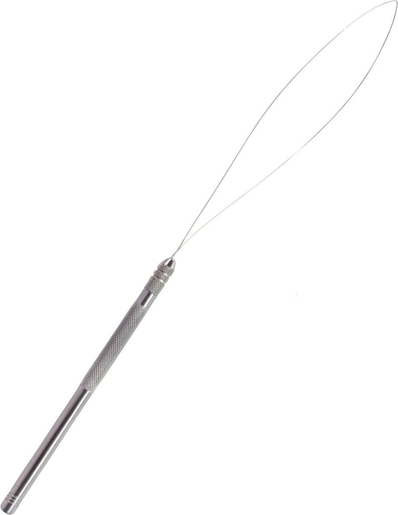 hair2heart Microring Nadel mit Schlaufe für Haarverlängerungen - Präzision und Sicherheit beim Anbringen von Extensions - Geeignet für Nanoring...