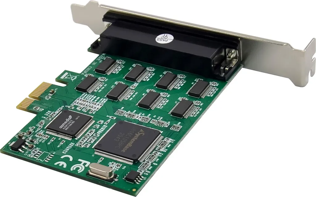 Carte d'interface InLine 8 ports RS-232 avec connecteur D-Sub 9