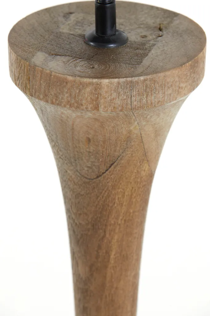Lampadaire bois marron Nicolo E27 - Solution éclairage doux et naturel