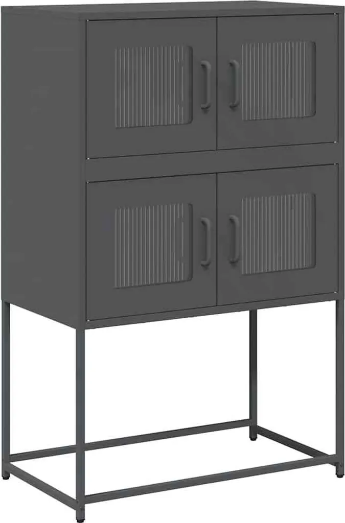 Mobile Buffet SYFAX Antracite 107cm - Design Industrial per la tua Casa