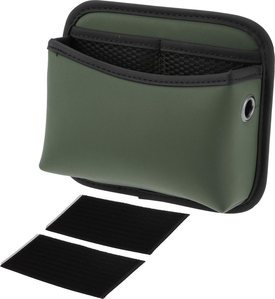 1 Stück Universal Auto Mülltonne Hängend 7,1" Länge 2" Breite 6,3" Höhe Mülltonne Grün Kunstleder