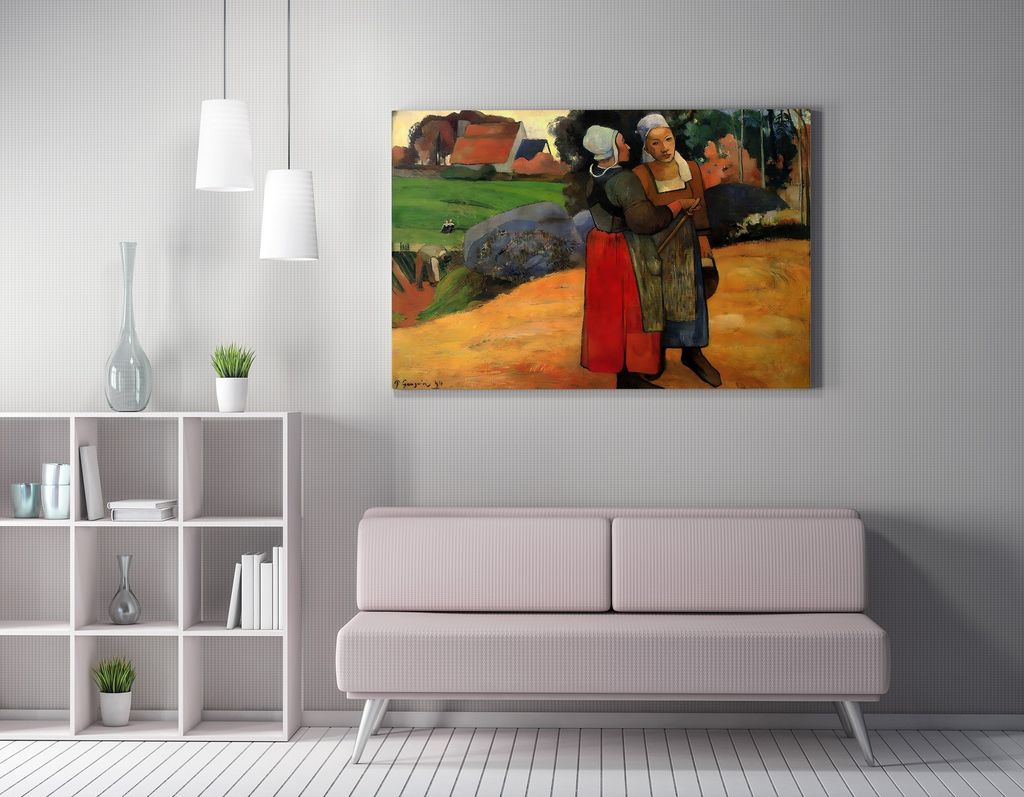 Wallity, WY299 (50 x 70), Dekorative Leinwandmalerei, Mehrfarbig, 50 % BAUMWOLLE / 50 % POLYESTER, 50 x 70 cm
