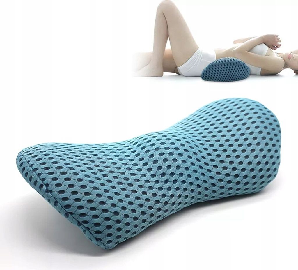 Orthopädisches Lendenkissen aus Memory Foam BLAU - Produktbild 4