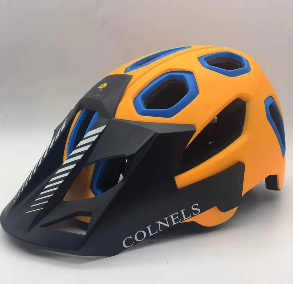 Casco Mountain Bike Arancione Soft-Shell | Protezione Bici Leggera