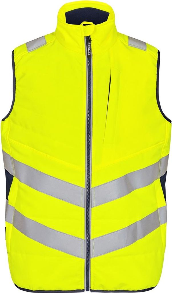 F. Engel Safety Stepp-Innenweste, Gelb/Blue Ink, Gr. XS