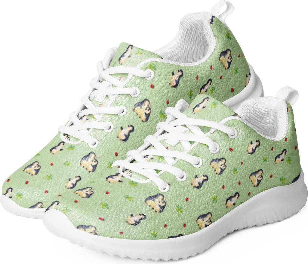 Mr. & Mrs. Panda Sneaker Damen Pinguin Marienkäfer Größe 42 - Grün - Geschenk, Laufschuh, Liebe, Glück, Aufmerksam, Kleine Wunder, Sportschuh,...