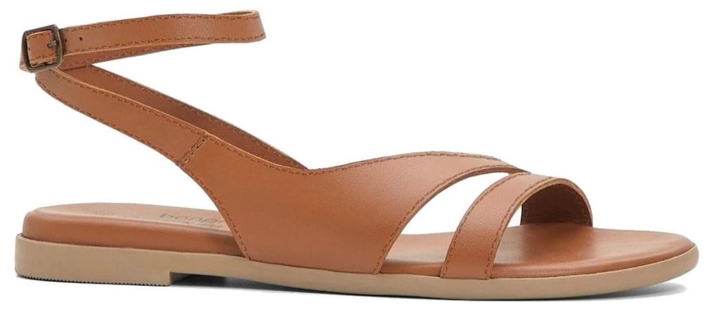 Damen Leichte Sandalen Aus Naturleder Sommer Schuhe in Braun Ofenia Gr.37