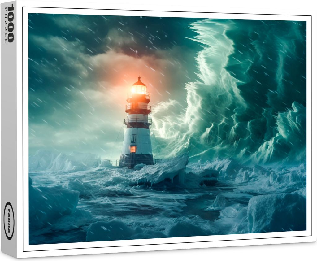 raxxa Premium-Puzzle "Seine Strahlen durchschneiden das Chaos der Nacht", 1000 Teile