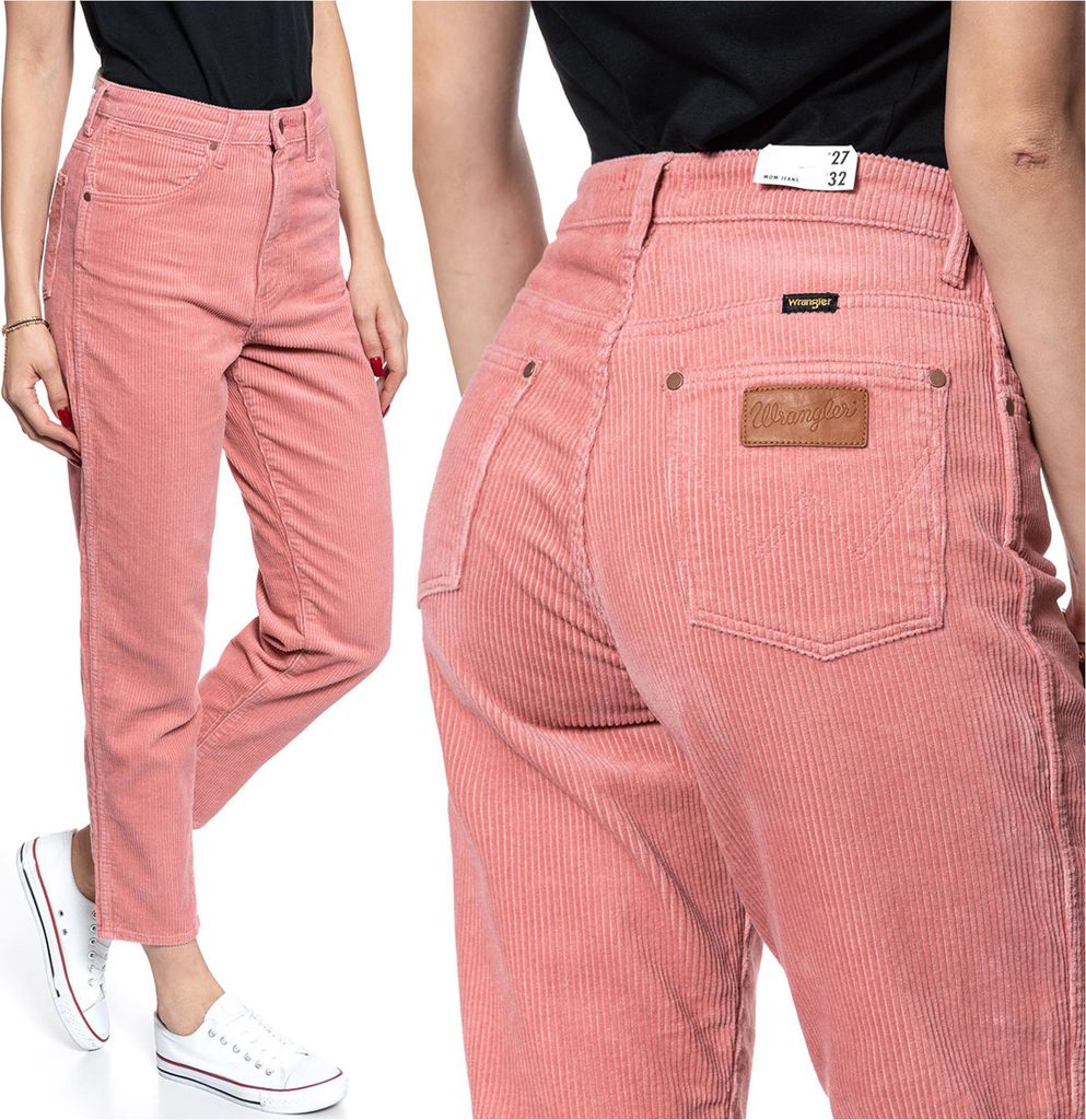 Wrangler Damen -Mutter -Jeans -Marke Aprikose W246UPP06 112127945 Hosen