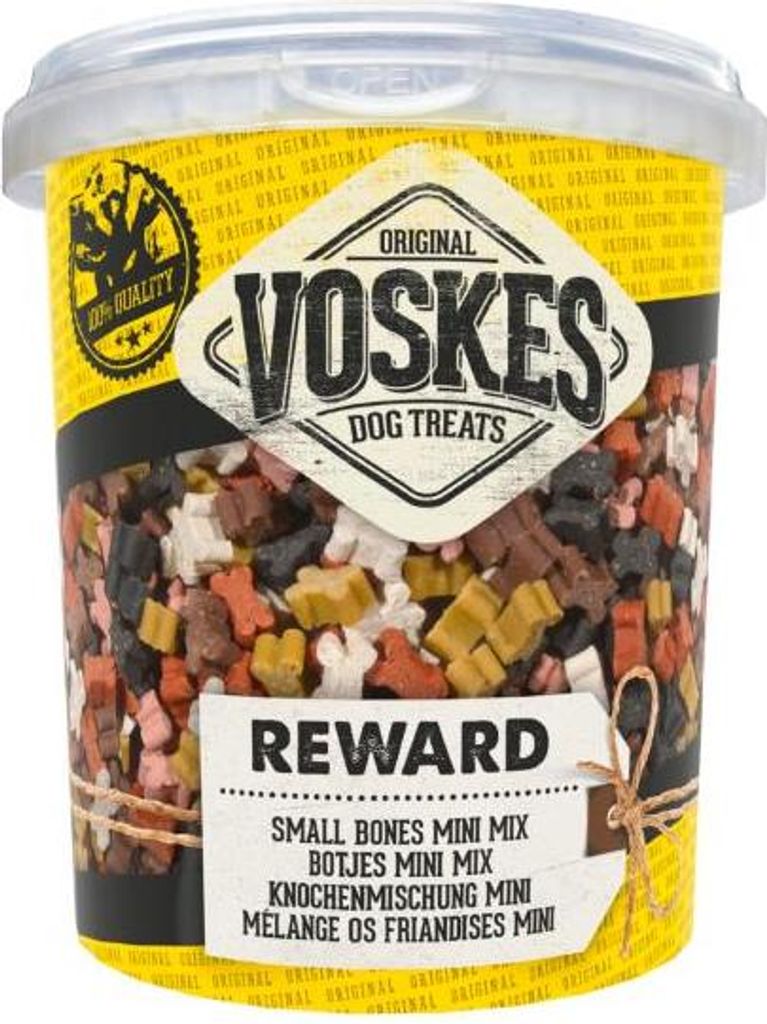 Voskes Training Treats Bones Mini Mix - przysmak treningowy dla psa mini kości mix 500g