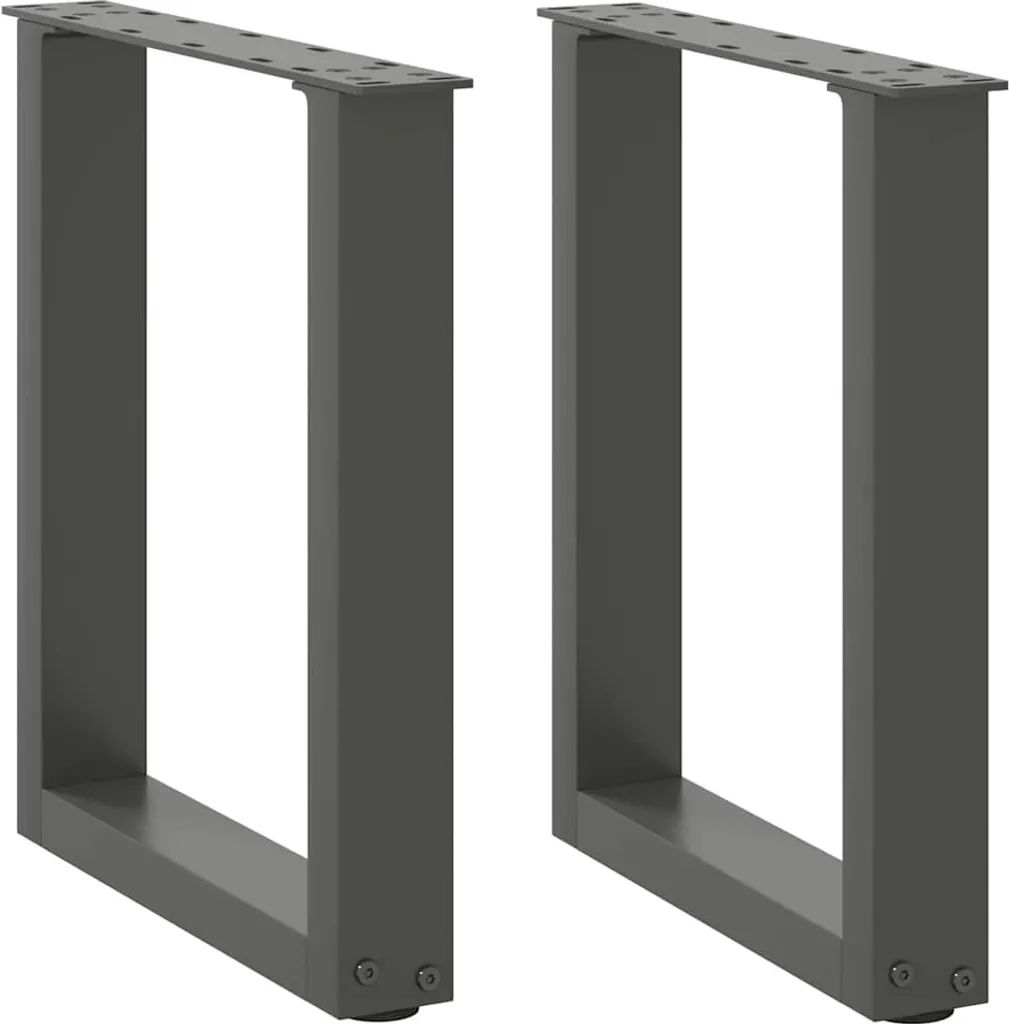 Offerta 2 Gambe Tavolino Acciaio Antracite 28x43cm - Robuste