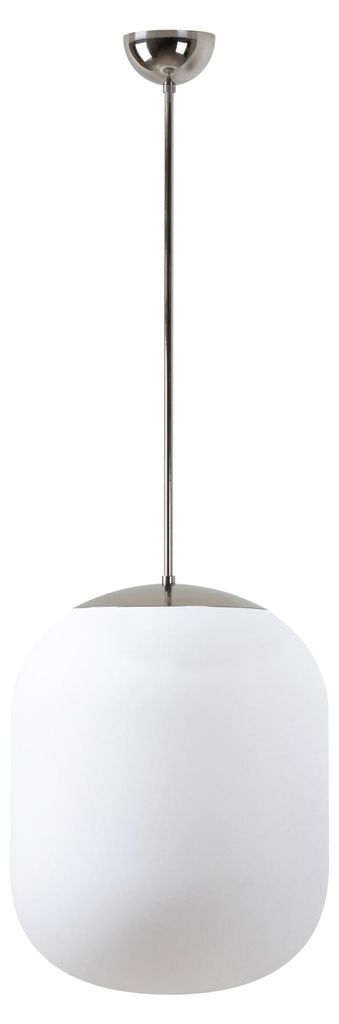 OSMONT TAN66491 TANIA P2 Hängeleuchte aus poliertem Edelstahl, weiß, Schutzart IP40, 3000 K, 41 W LED, DALI