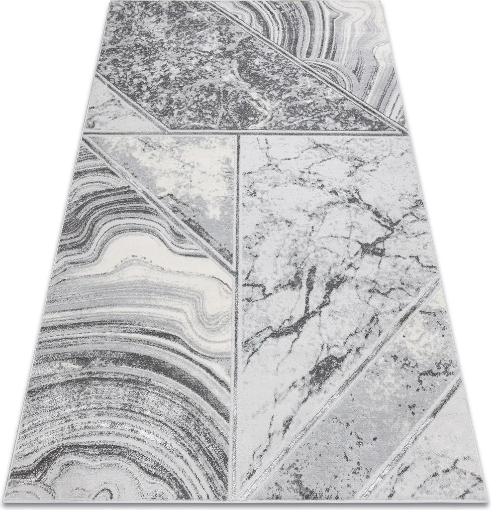 Grand Tapis de Salon Gris 200x290 cm LIRA HE527 - Texture Relief