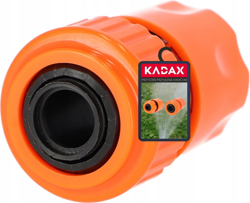 KADAX Schlauchkupplung aus Kunststoff ABS, Verbindungsteil für Gartenschlauch, Schnellkupplung
